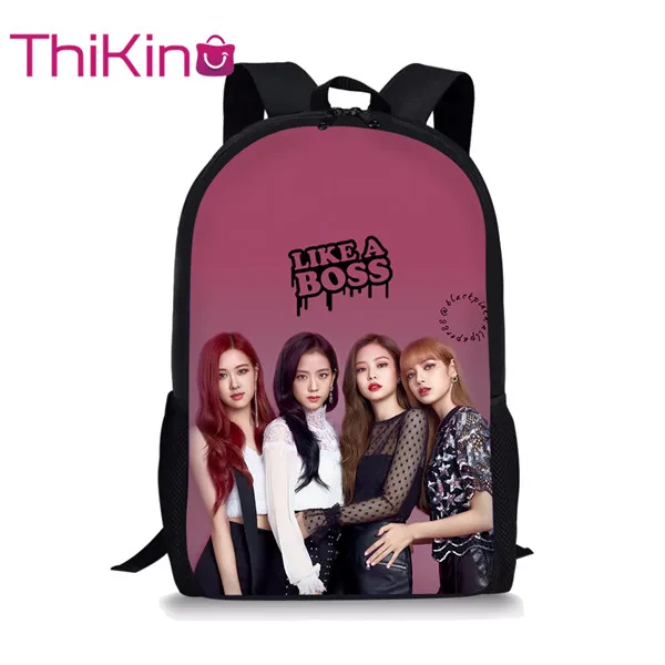 CDZHL438C Thikin Blackpink девочки группа KPop Студенческая школьная сумка для подростков рюкзак дорожная сумка шоппинг сумка для женщин Mochila - Цвет: CDZHL438C