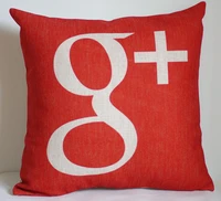 google pillow cover creative social media logo google plus throw pillow case pillowcase wholesale