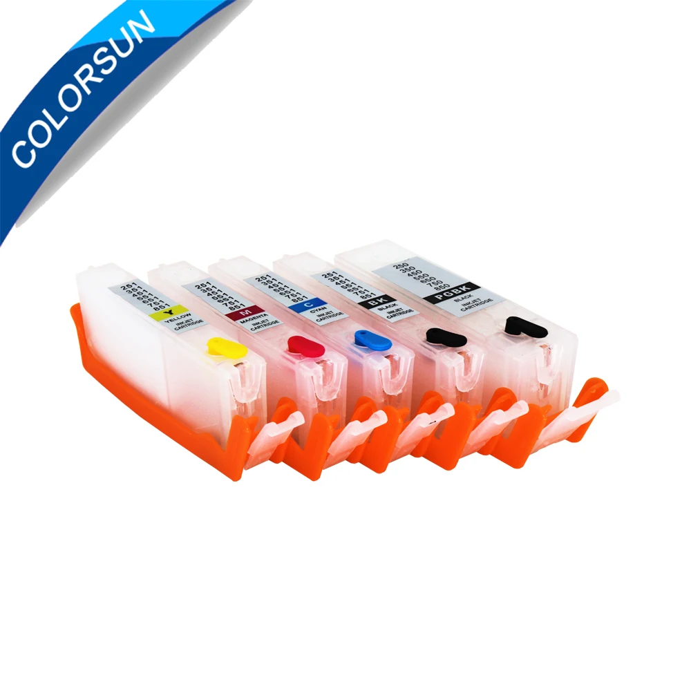 5pcs PGI-450 CLI-451 Refillable ink For Canon PIXMA IP7240 MG5440 MG5540 MG6440 MG6640 MG5640 MX924 MX724 printer ARC Chips | Компьютеры и
