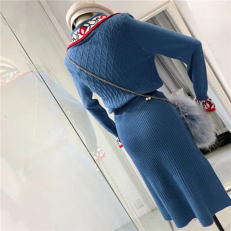 ALPHALMODA 2018 Осень Зима Новая модель Женский пуловер с круглым отложным воротником