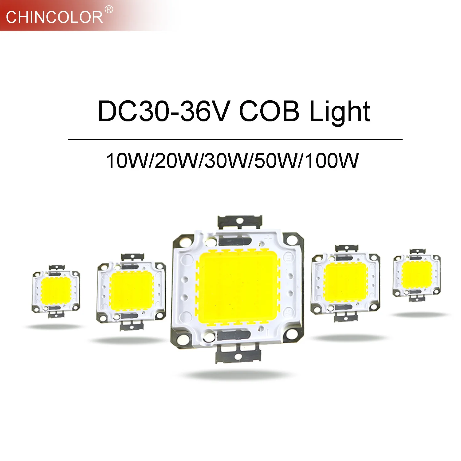 

COB LED Light Source Chip DC 30V-36V Integrated High Power 10W 20W 30W 50W 100W DIY Floodlight Spotlight Lamp Bulb Warm White JQ