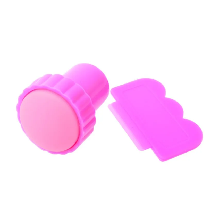 1 шт. штамп для дизайна ногтей + скребок шаблон изображения Rctangular штамповка DIY