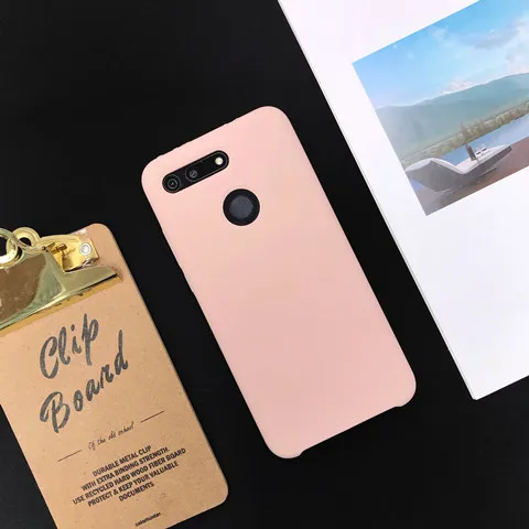A6 Жидкий силиконовый чехол для huawei Honor V20 V10 8X мягкий гелевый резиновый высококачественный чехол-накладка для Honor 9 10 Lite P Smart - Цвет: A6