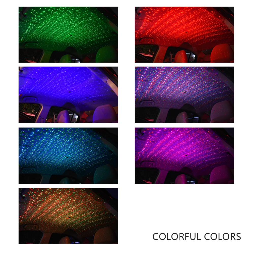 Атмосфера автомобиля рассеянный потоковый звездный свет DJ RGB Красочный