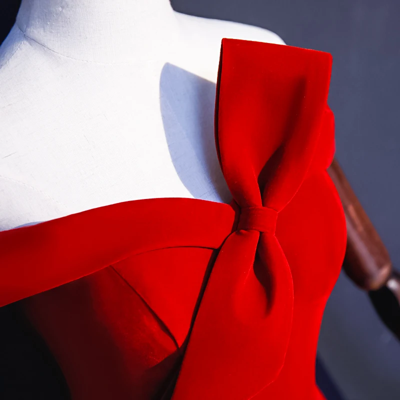 JANCEMBER 2019 последняя свет элитное вечернее платье большой бант с открытой шеей на