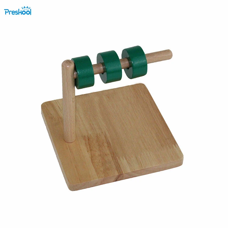 Детские игрушки Монтессори деревянные цилиндрические с циферблатом Обучающие