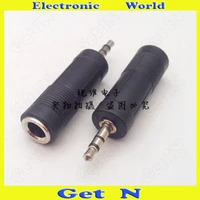 10pcs audio adapter connector converting 3 5 male to 6 35 female 3 5 stereo to 6 35 connector
