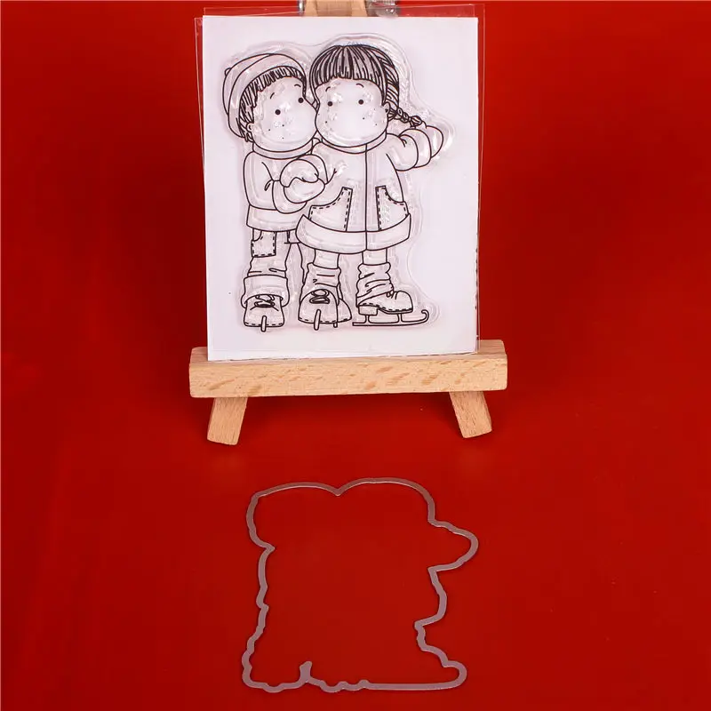 Металлические штампы для катания на коньках мальчиков и девочек или прозрачный