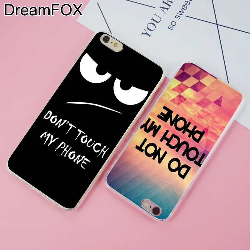 DREAMFOX K066 Touch My Phone Мягкий ТПУ силиконовый чехол для Apple iPhone 11 Pro X XR XS Max 8 7 6 6S Plus 5 5S SE 5C 4