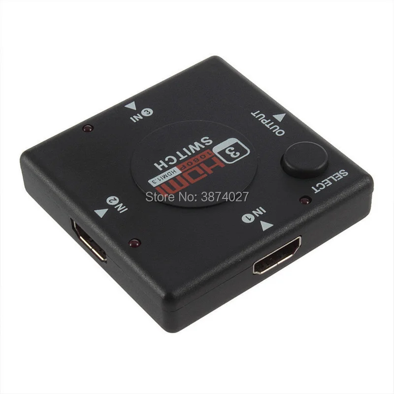 В продаже 1 шт. 3 в вне совместимому с HDMI сплиттер Порты и разъёмы видео