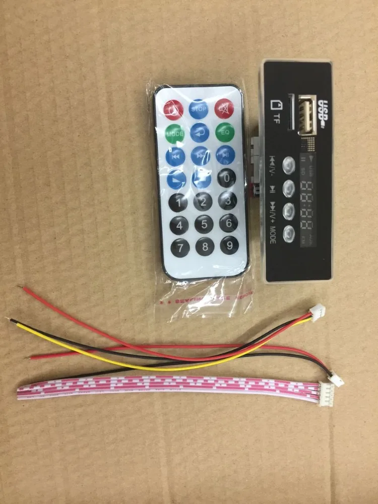 7 ~ 12 В автомобильный Handsfree Bluetooth MP3 APE декодер плата с модулем FM комплект LED USB аудио