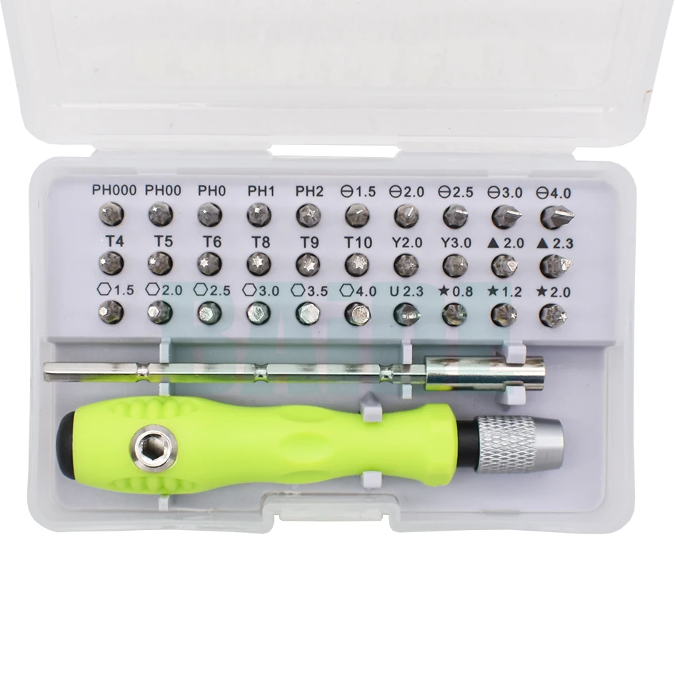 32 in 1 Precision Interchangeable Magnetic Screwdriver Set Mini Bits Repair Tools Kit 7389C 20pcs/lot | Инструменты