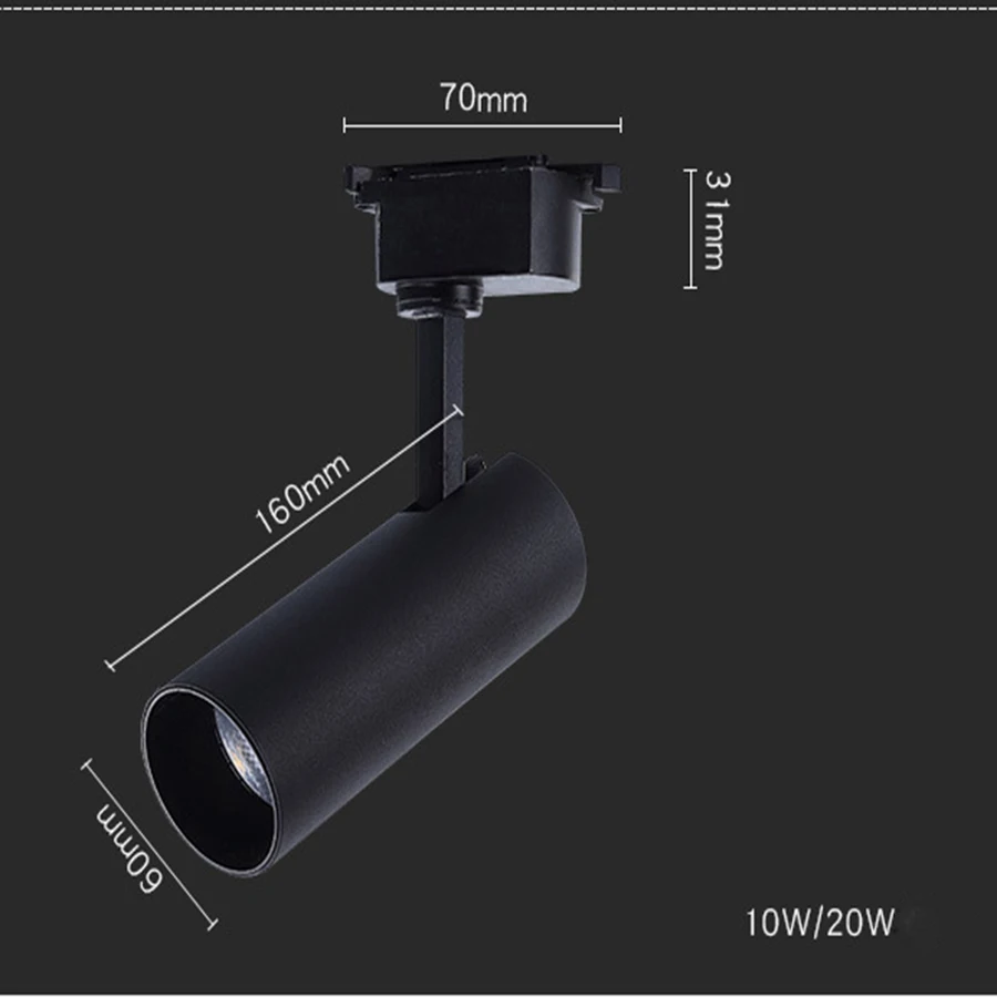 

Thrisdar 10W 20W 30WLED track spotlights, non-dimmable ceiling, home living room, ballroom, restaurant, etc.
