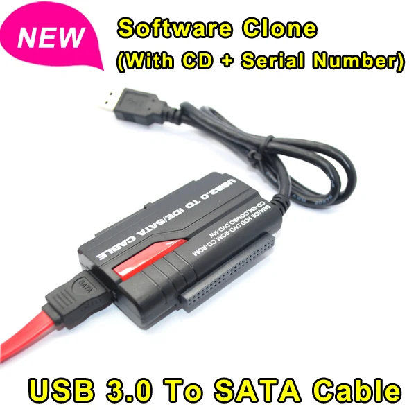 2015 High Quality USB 3.0 to DULA SATA Cable Adapter USB3.0/2.0 SATA/IDE Cables Converter HDD upggrade cable |
