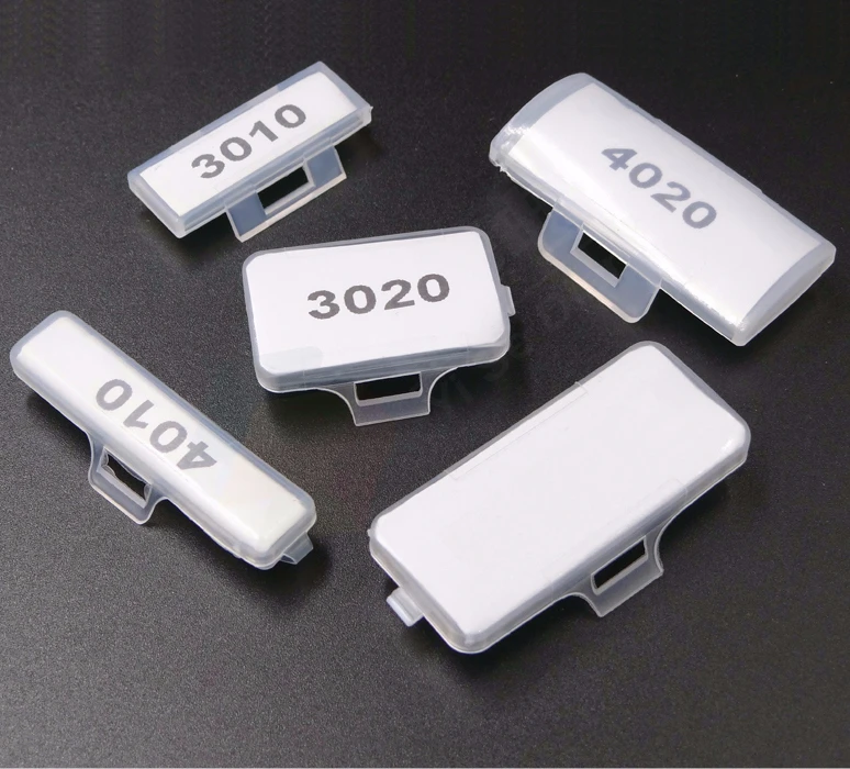100pcs30*10mm Transparent Clear Waterproof Wire Sign Cable Tie Marker Labeled Tag Box
