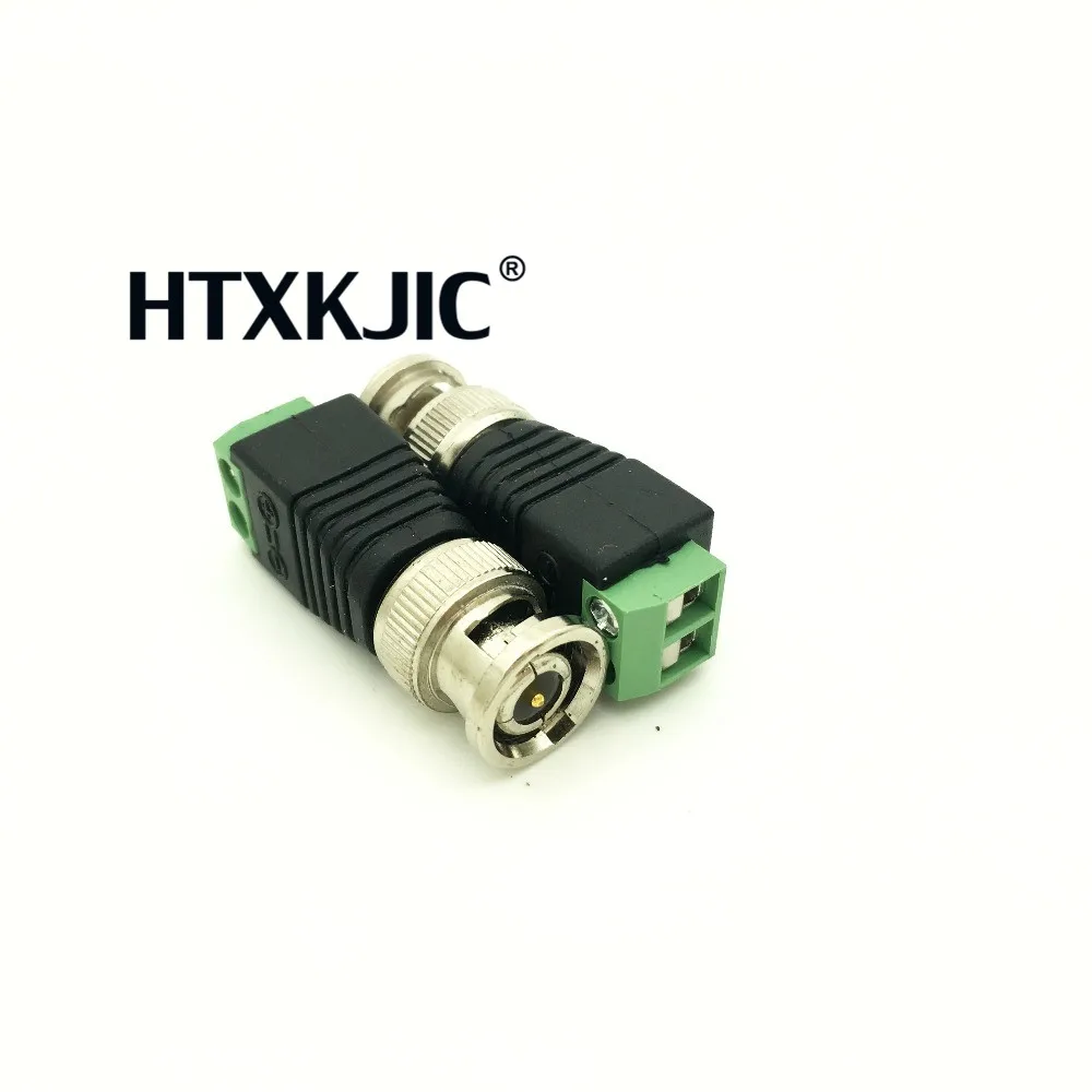 2 шт. мини Coax CAT5 для камеры CCTV BNC Видео балун разъем адаптер POE cctv тестер IP камера FC