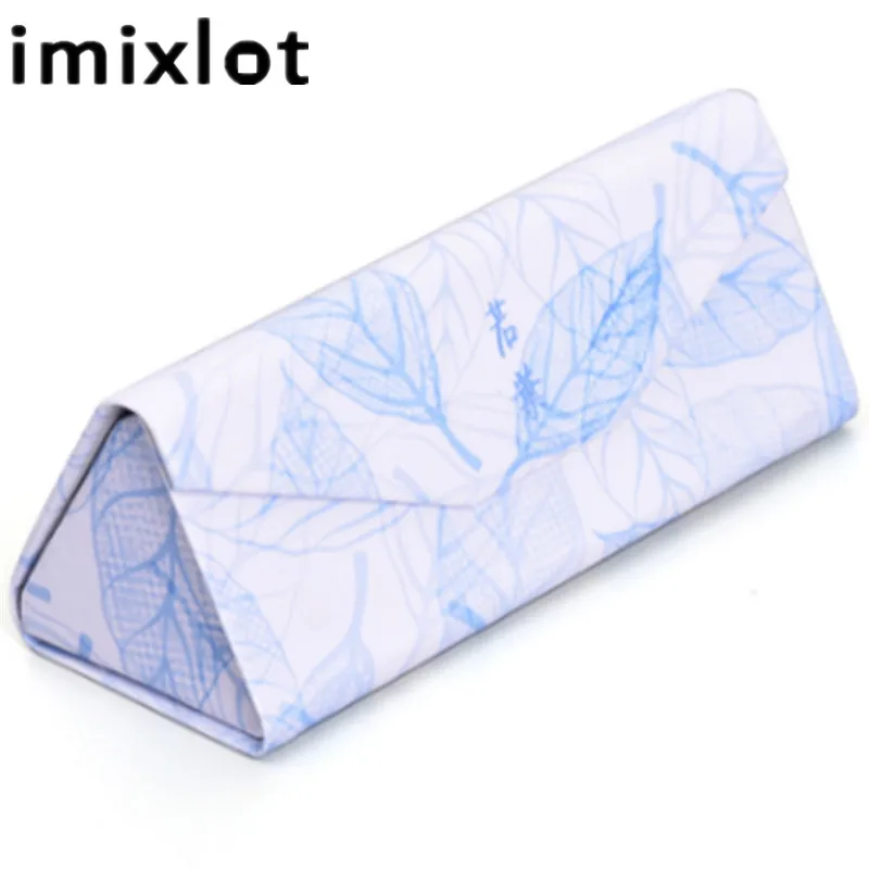 IMIXLOT Новое поступление солнцезащитные очки чехол Портативный листья треугольный