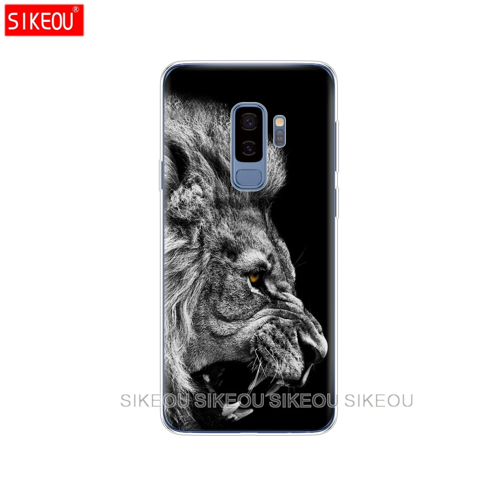 Силиконовый чехол для Samsung Galaxy S9 S8 S7 S6 edge S5 S4 S3 PLUS телефона с львом тигром модным