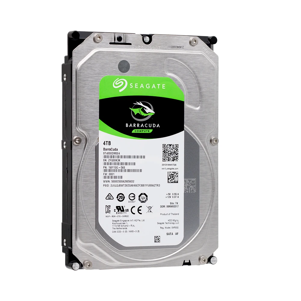 Seagate ST4000DM004 4 ТБ Настольный HDD внутренний жесткий диск 5400 об/мин SATA 6 ГБ/сек. 256 МБ кэш