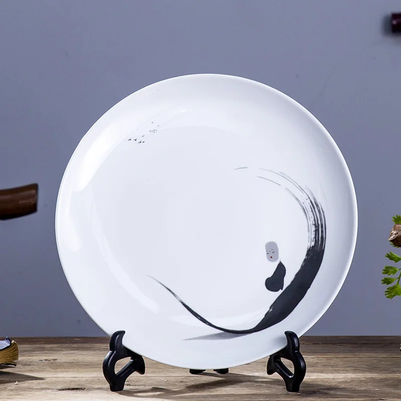 10 дюймовая тарелка для украшения дзен Цзиндэчжэнь керамические декоративные