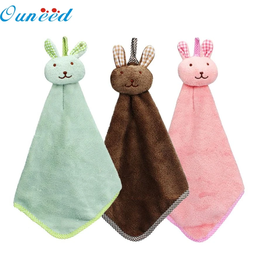 Mosunx Ausines кухня мультфильм животных Висячие Ткани Мягкие плюшевые Aishcloths Han полотенце A