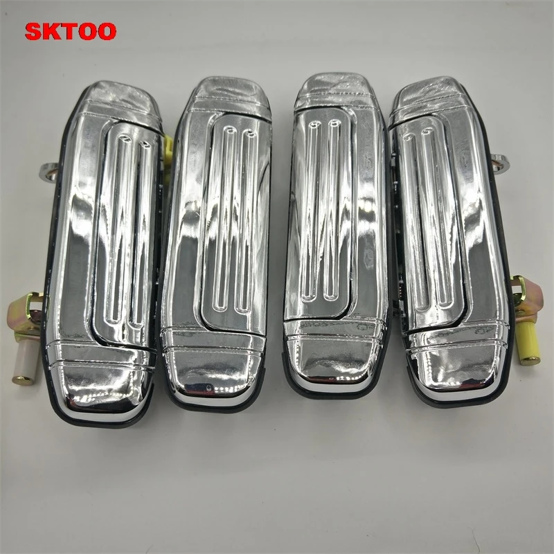 4 шт для Mitsubishi Pajero 2 аксессуары Chrome дверные ручки V31 V32 V33 V43 V44 V45 V46 1991-1999 1996 1998 1992 Стикеры автомобиль sty
