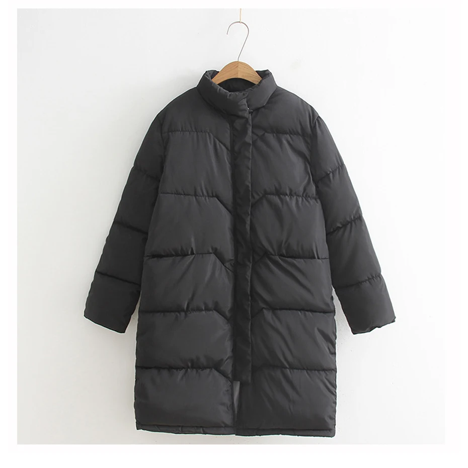 SVESIA Winter Jacket Women Knee Length Pink Coat Camperas Mujer Abrigo Invierno Female Overcoat Parkas For Women