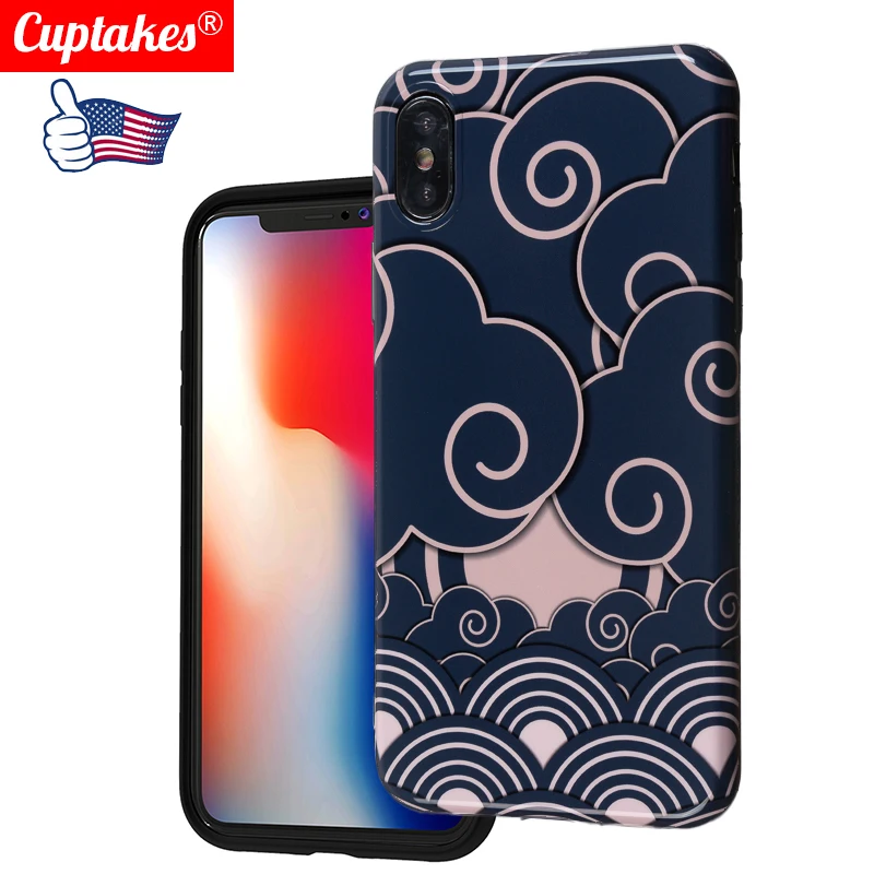 Чехол для Телефона iPhone 7 Plus 6 6S 8X10 XR XS MAX простые одноцветные ультратонкие мягкие