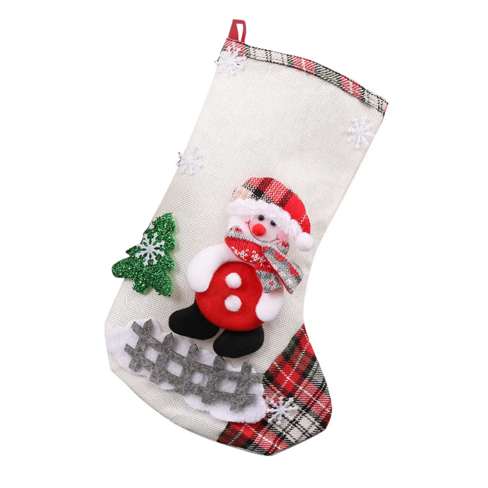 Navidad Natal украшение Kerst подвесные украшения Рождественские конфеты Подарочный мешок рождественские чулки рождественские украшения для дома
