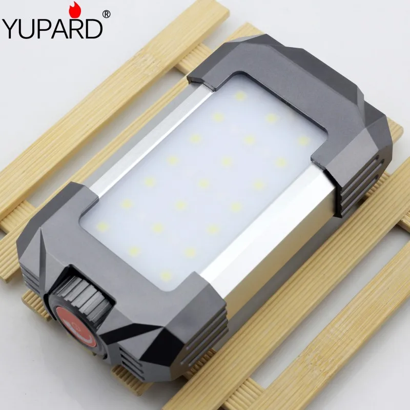 

YUPARD 21 white+6pcs red le Outdoor Lighting camping tent light lamp campement hiking linterna rechargeable 18650 battery