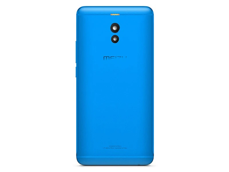M6 note корпус для Meizu M6 Note металлическая батарея задняя крышка Запасные части для мобильного телефона чехол+ кнопки объектива - Цвет: blue-m6 note