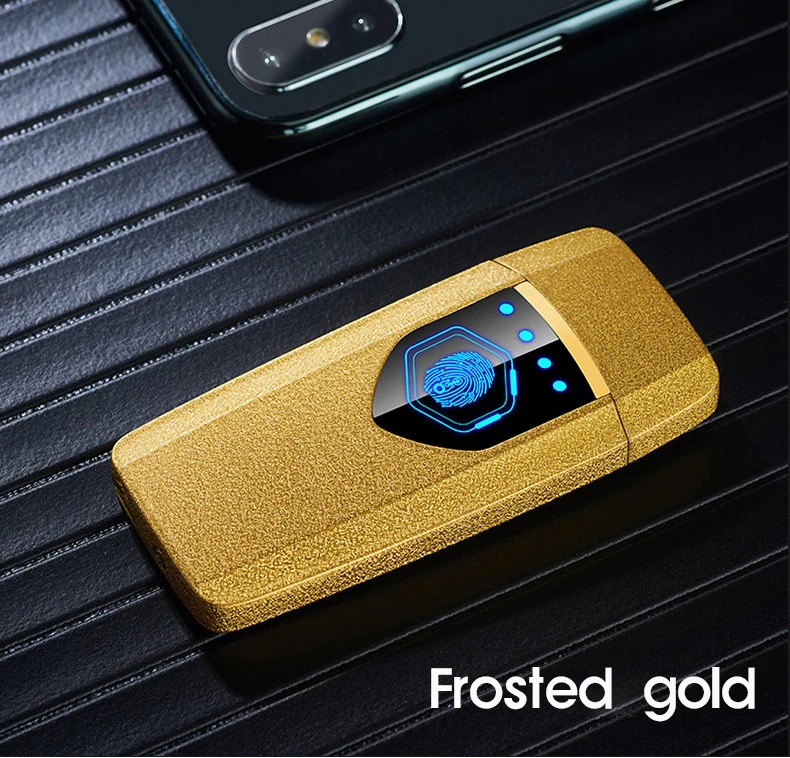 Металлическая тонкая USB Зажигалка с сенсорным переключателем, зажигалка для сигарет, Электронная зажигалка, Лазерная вывеска и имя