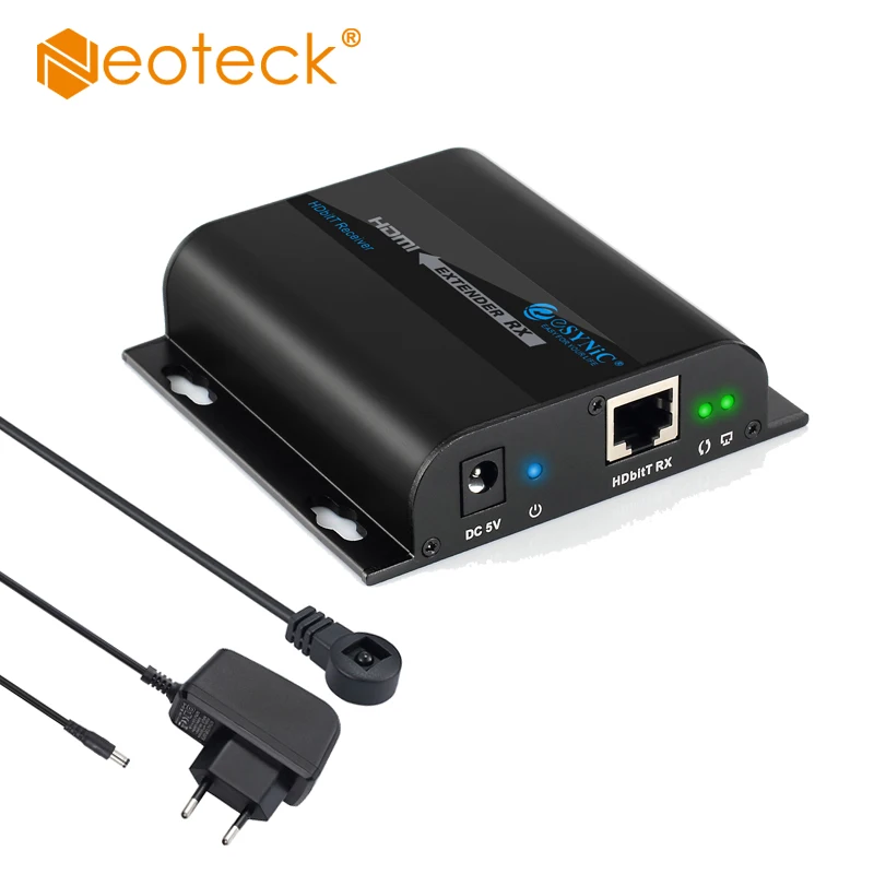 Приемник Neoteck для 120 м HDMI удлинитель HDbitT HDMI 1080p через один Cat5/Cat5e/Cat6 RJ45 Поддержка маршрутизатора переключатель