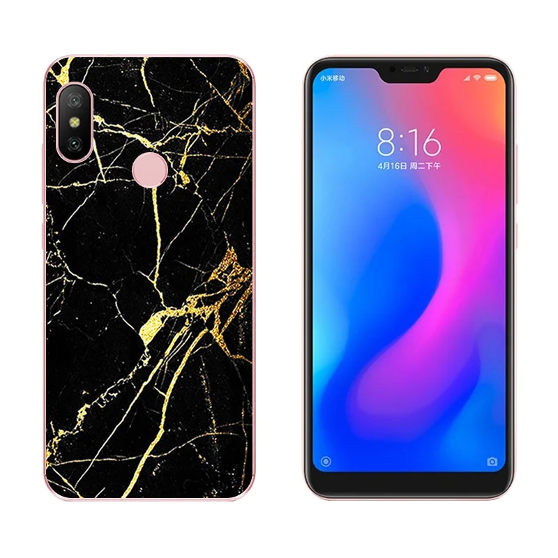 Для Redmi 6 Pro/Xiaomi Mi A2 Lite чехол для телефона DIY мягкий TPU силиконовый мобильного с