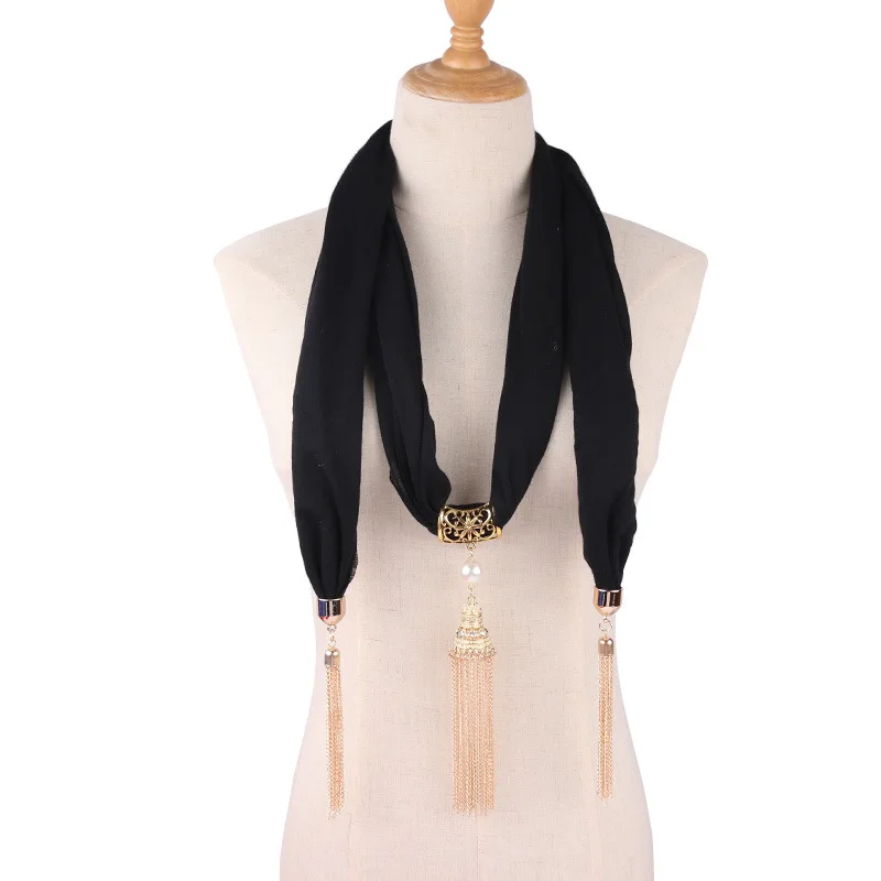 Ожерелья с подвесками RUNMEIFA хлопковые ювелирные изделия шарф для женщин новая - Фото №1