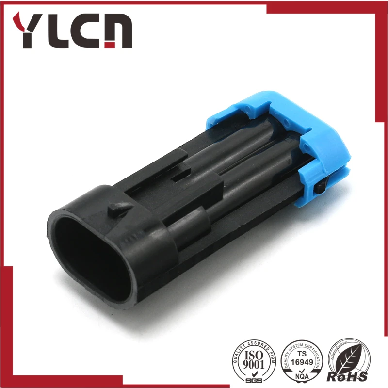 5 компл./лот Delphi 2 Pin Штекерный разъем датчика 12162000|sensor|connector programconnector fuse |