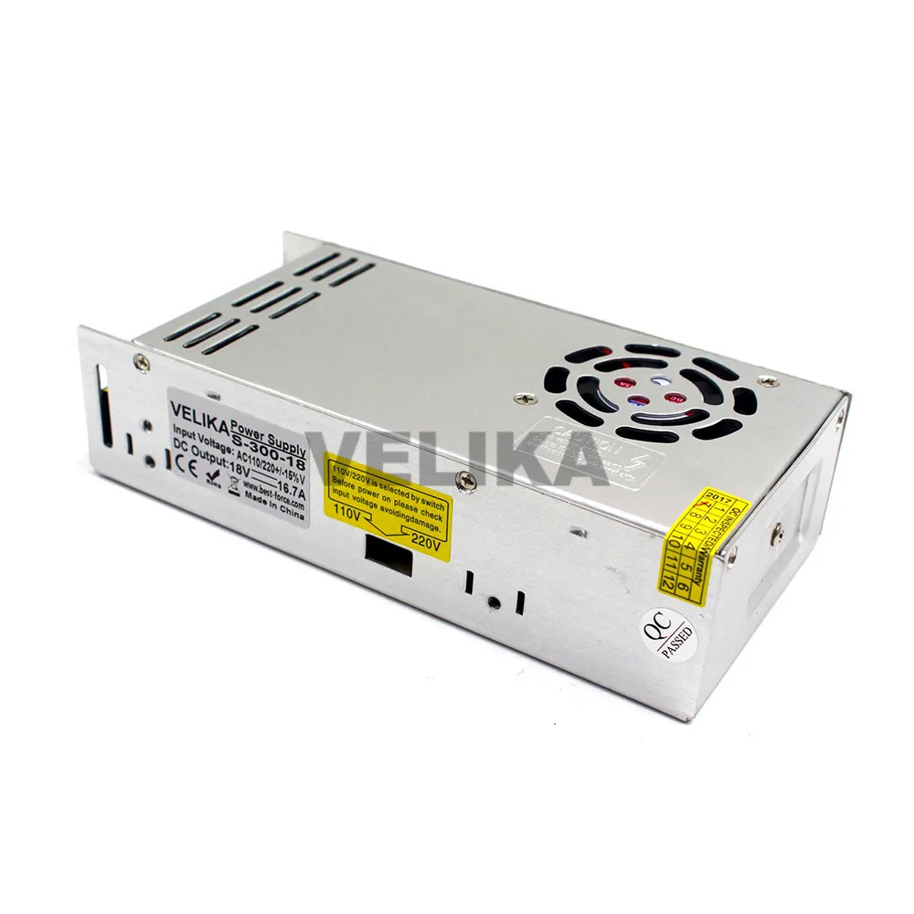 Источник питания DC18V 16.7A 300w светодиодный трансформатор драйвера AC110V 220V до 18v dc