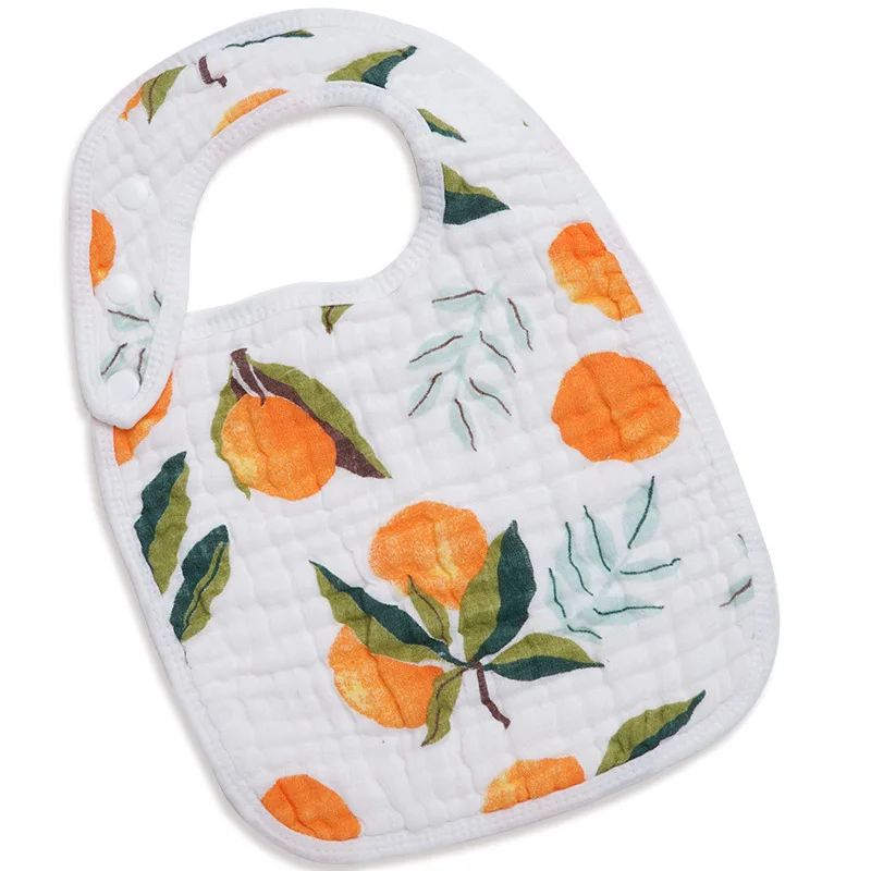 The oranges Muslinlife/хлопковые детские нагрудники; бандана для новорожденных; детские нагрудники; шарф для кормления; слюнявчик; полотенце; нагрудник; детские вещи - Цвет: The oranges