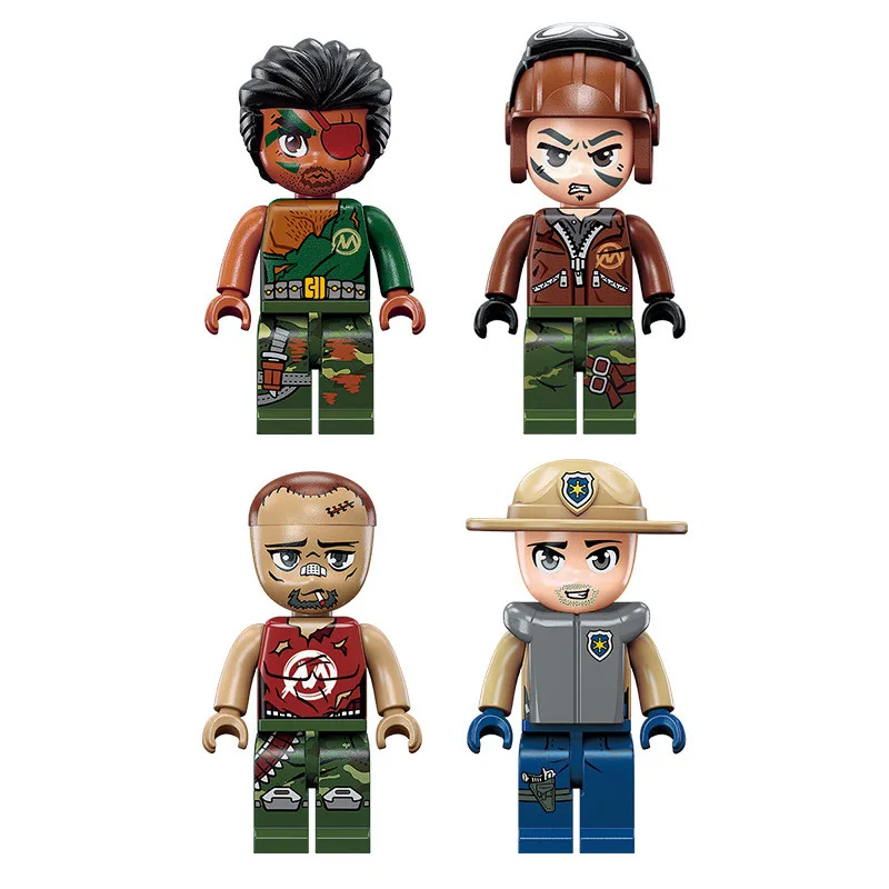 416 шт. детские строительные блоки игрушки совместимые с LEGO city Police series внедорожный