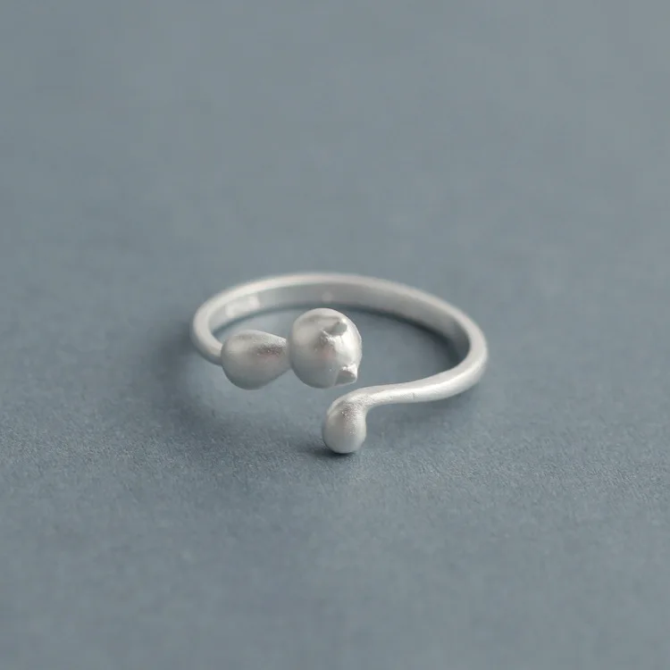 Серебряное кольцо из натуральной 925 пробы для молодой леди корейское модное с