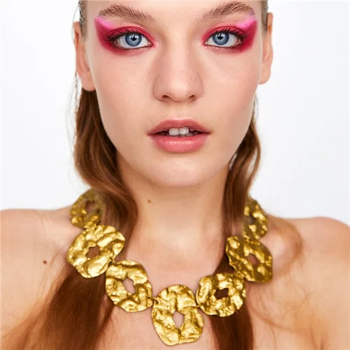 JZYN 2019 New vintage sequin necklace with high quality and fashionable gold designed for women | Украшения и аксессуары