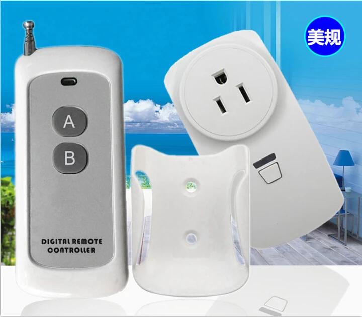 

Разъем дистанционного управления RF AC110v 220v США, стандартные Вилки + 1 дистанционный пульт дистанционного управления 100 м, режим блокировки