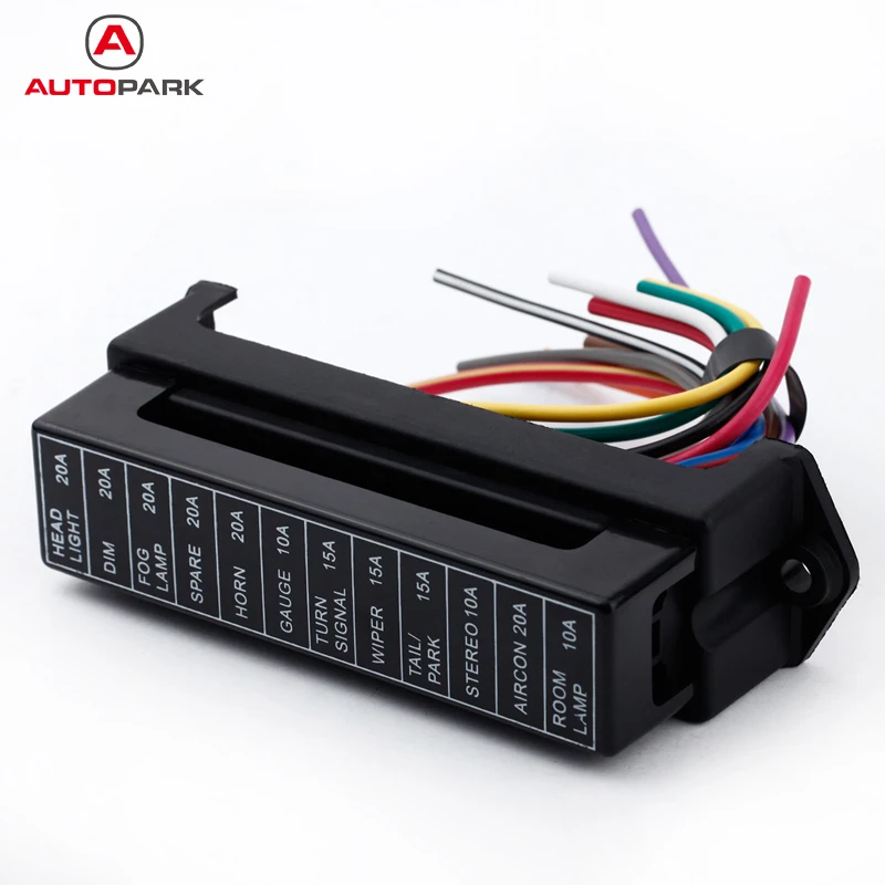 12 ходовой DC 12V вольтовый предохранитель 24V 32V цепь автомобильный трейлер Авто