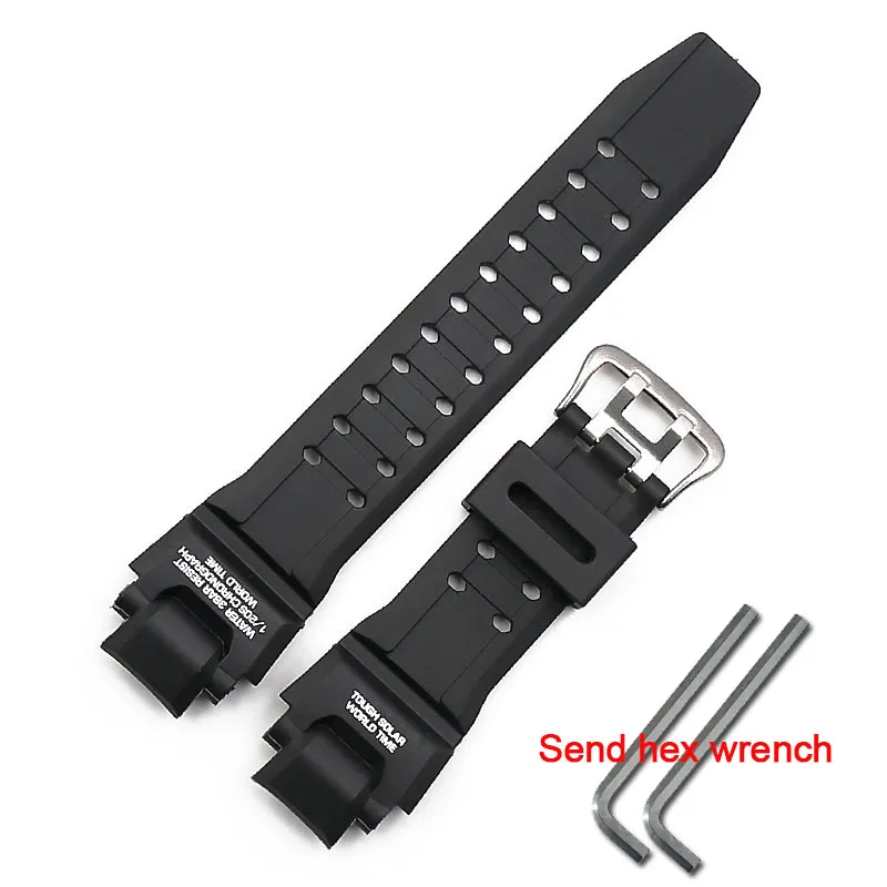 Black style 2 Мужской ремешок из смолы, аксессуары для часов, Пряжка для Casio gw1100 GA1000 GW4000 G1400 GWA1000fc, спортивный водонепроницаемый ремешок для часов - Цвет ремешка: Black style 2