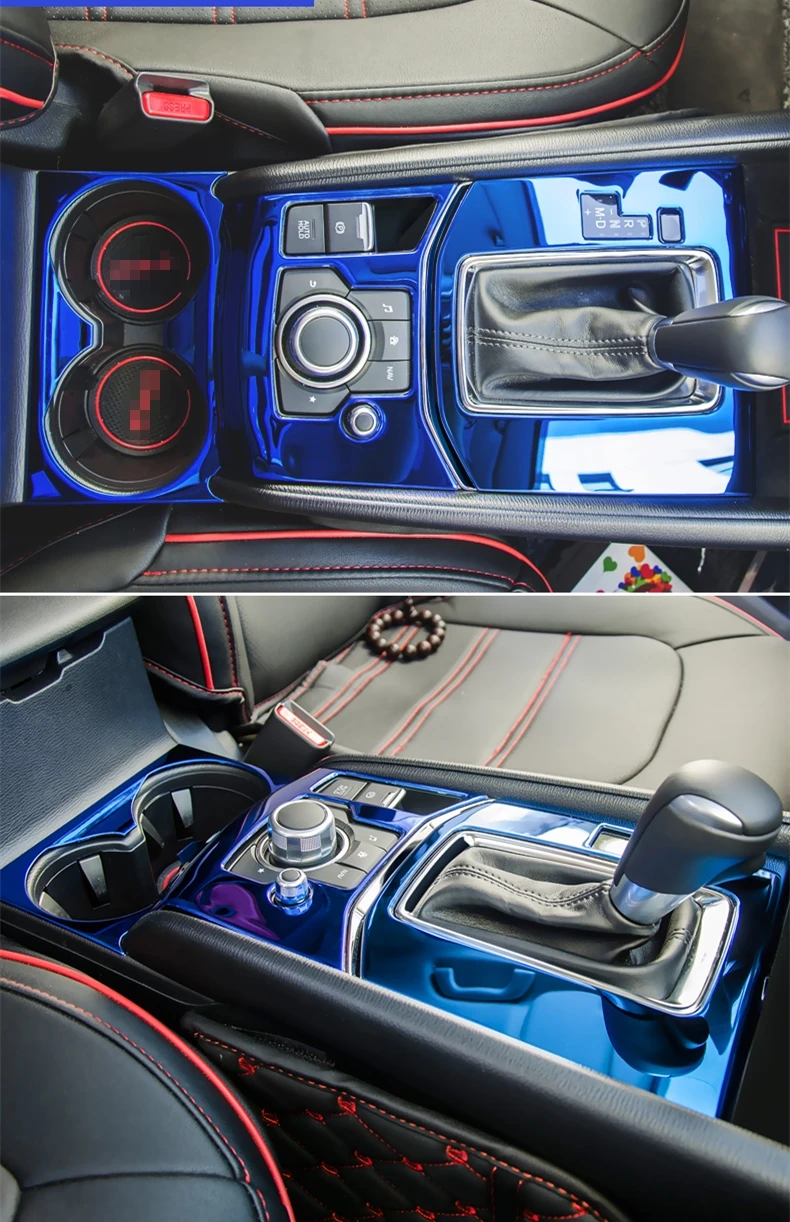 Для Mazda CX-5 CX5 CX 5 ABS хромированный автомобильный Средний CD центр управления аксессуары для салона автомобиля