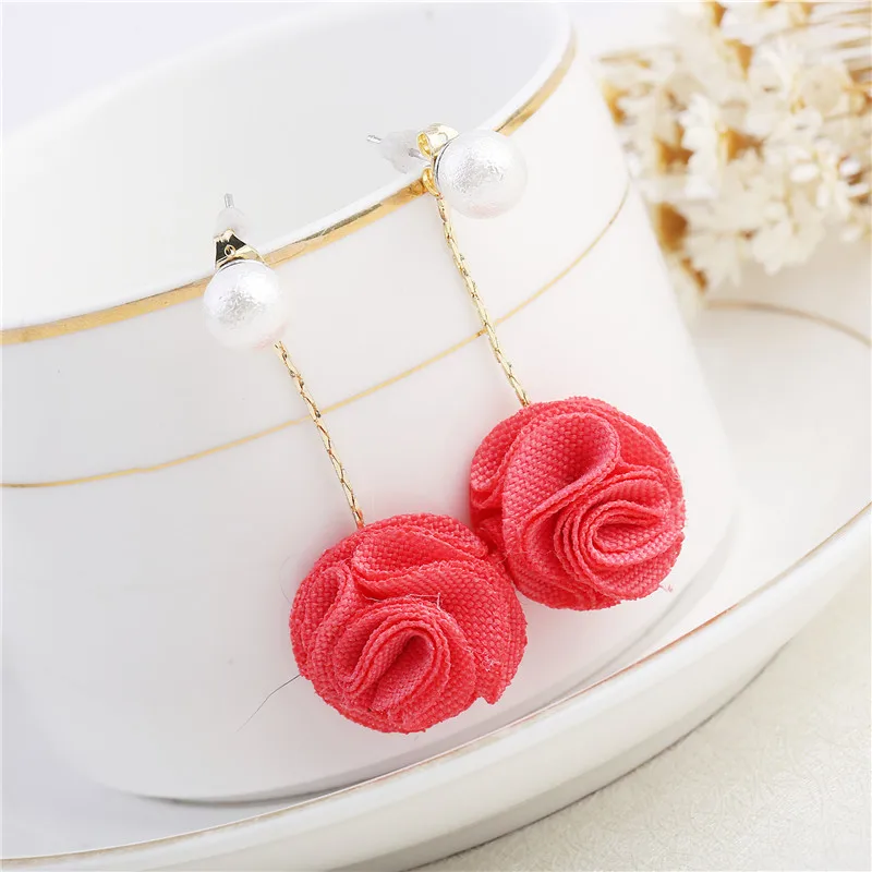 Новинка 2019 модные длинные серьги в Корейском стиле с жемчугом и