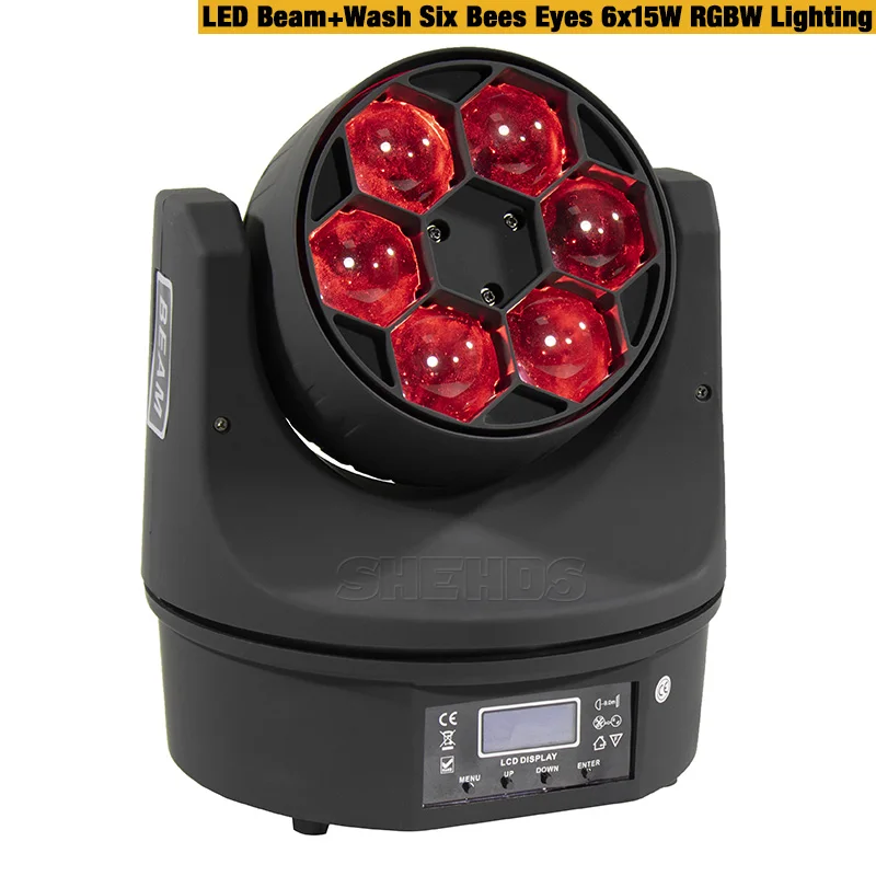 

SHEHDS Светодиодный эффект сцены 6x15W RGBW DMX512