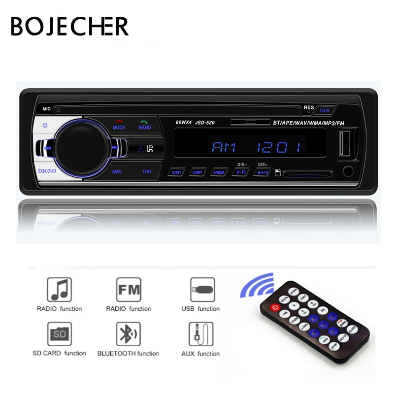 Автомагнитола 1 Din автомагнитолы стерео MP3 плеер Poste Para дистанционное управление