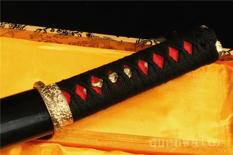 21' Дамасская сложенная стальная ГЛИНА ЗАКАЛЕННОЕ EUNOKUBI-ZUKUR японский короткий самурайский меч Танто