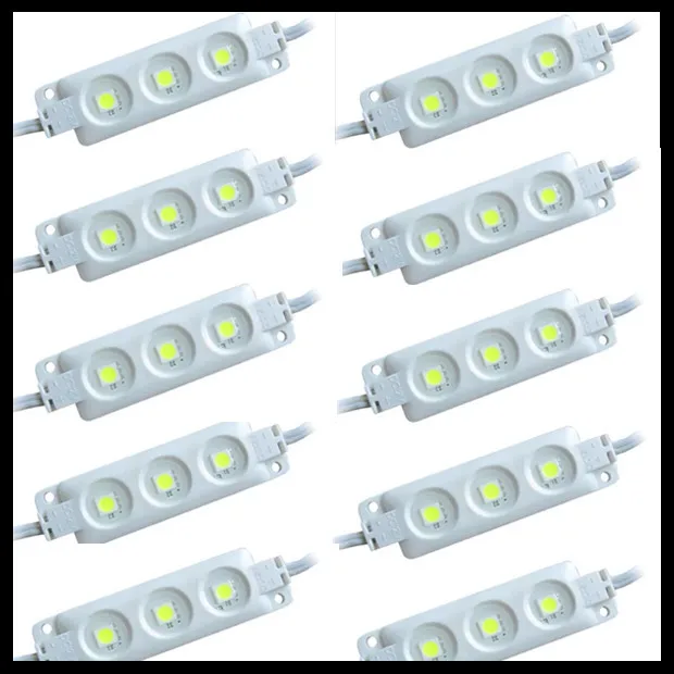С 20 штук Светодиодный модуль 12V Белый 5050 5730 5630 3 светодиодный впрыска